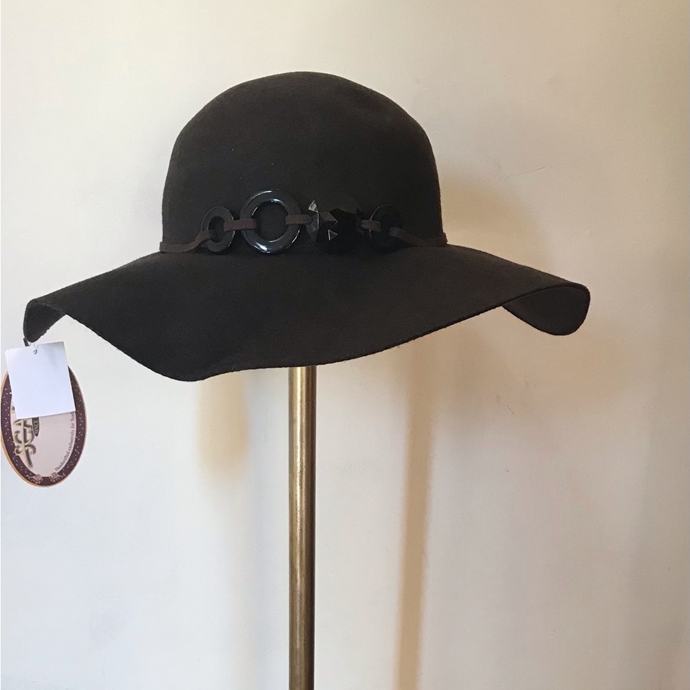 scala collezione women 100% wool hat brown